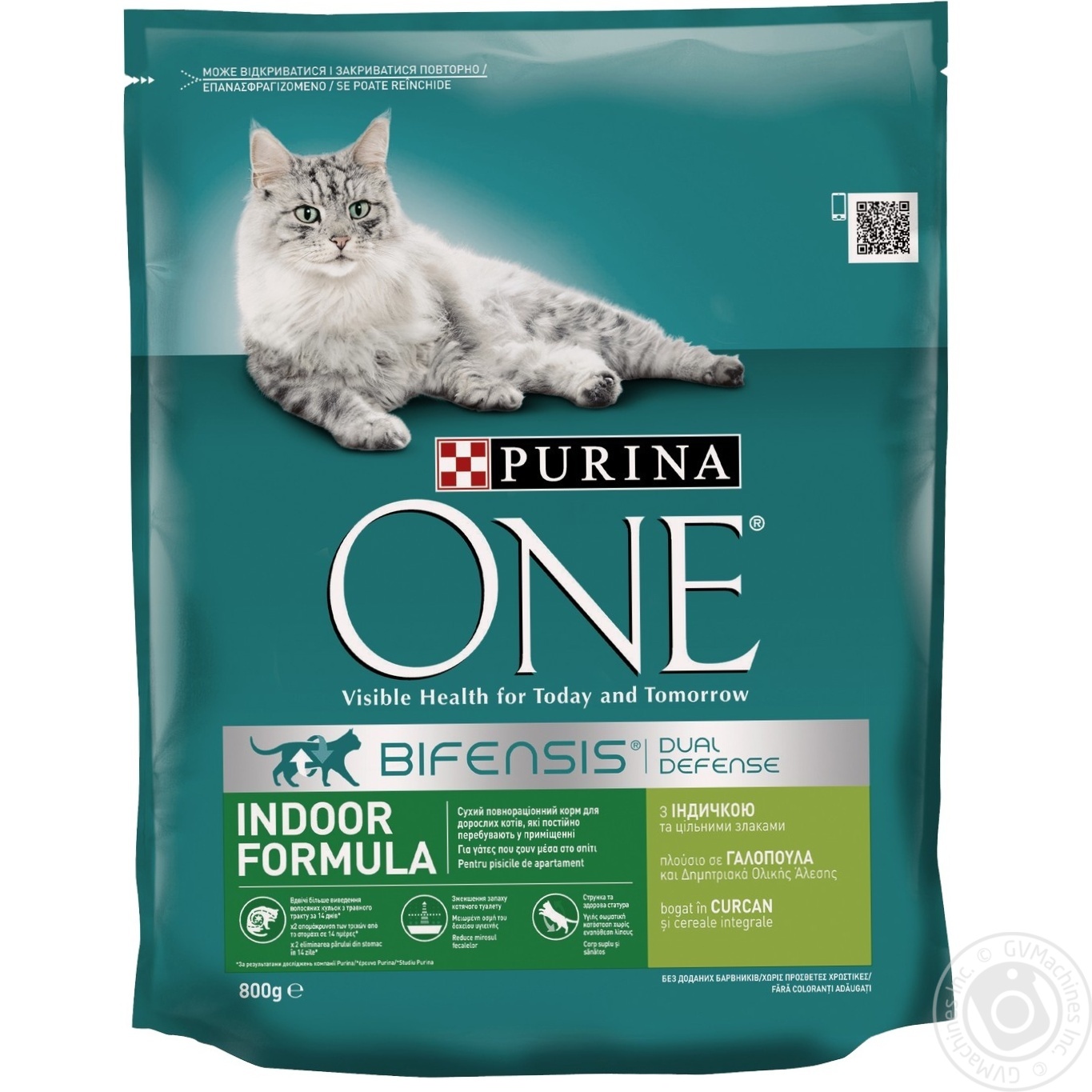 Корм сухий Purina ONE Indoor З індичкою та цільними злаками для дорослих котів 800г
Корм сухий Purina ONE Indoor З індичкою та цільними злаками для дорослих котів 800г