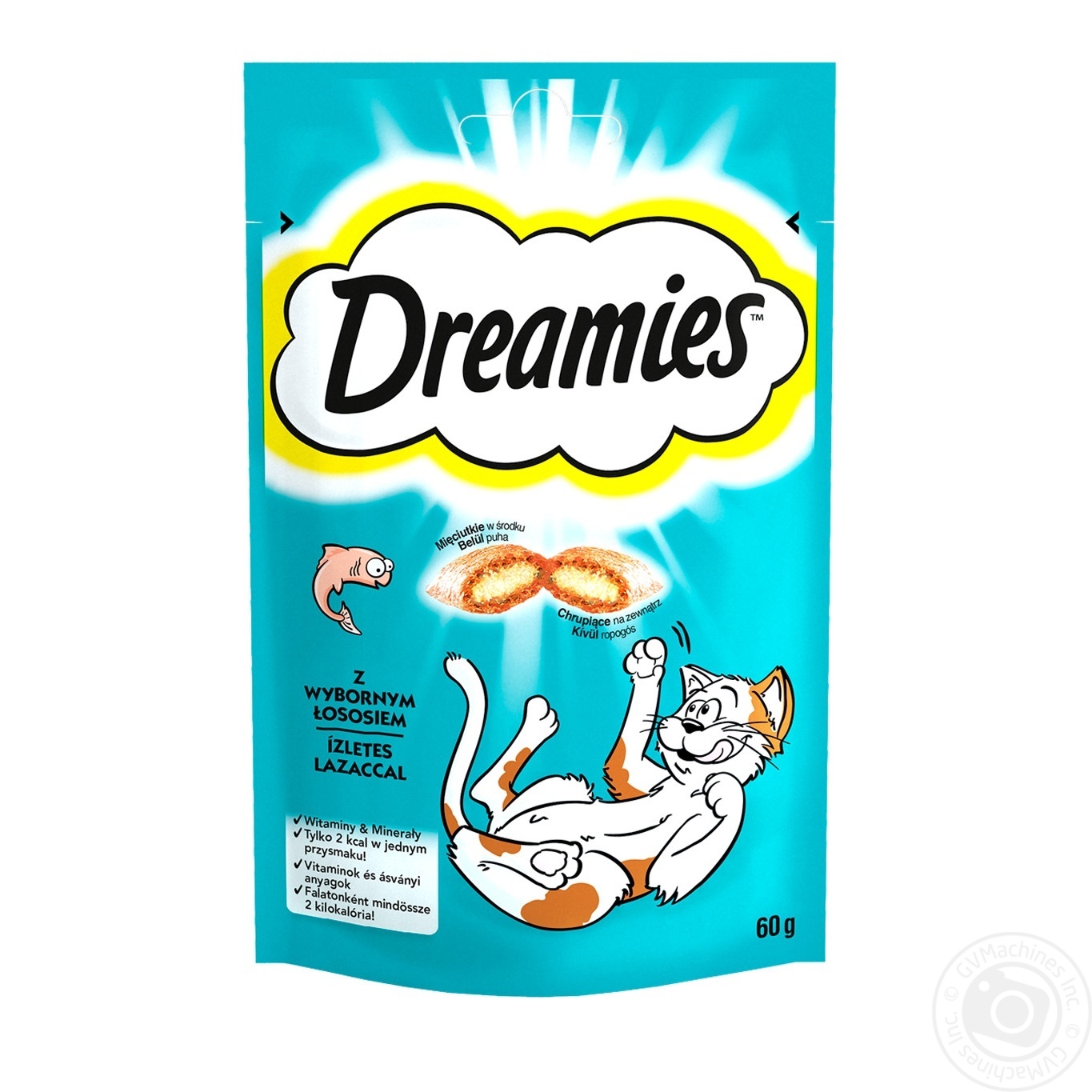 Корм додатковий сухий Dreamies Ласощi з лососем для дорослих котів та кошенят старше 8 тижнів 60г
Корм додатковий сухий Dreamies Ласощi з лососем для дорослих котів та кошенят старше 8 тижнів 60г