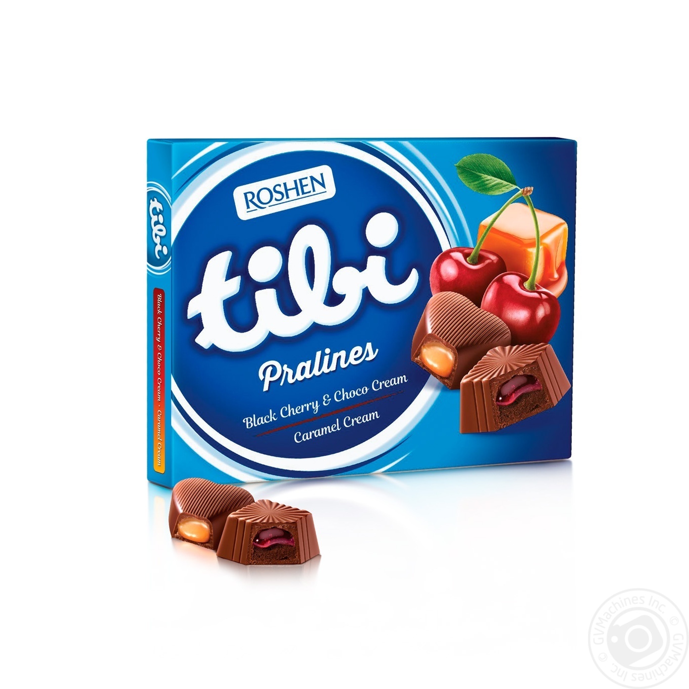 Цукерки шоколадні Roshen Tibi Pralines з вишнево-шоколадною та карамельною начинками 119г
Цукерки шоколадні Roshen Tibi Pralines з вишнево-шоколадною та карамельною начинками 119г
