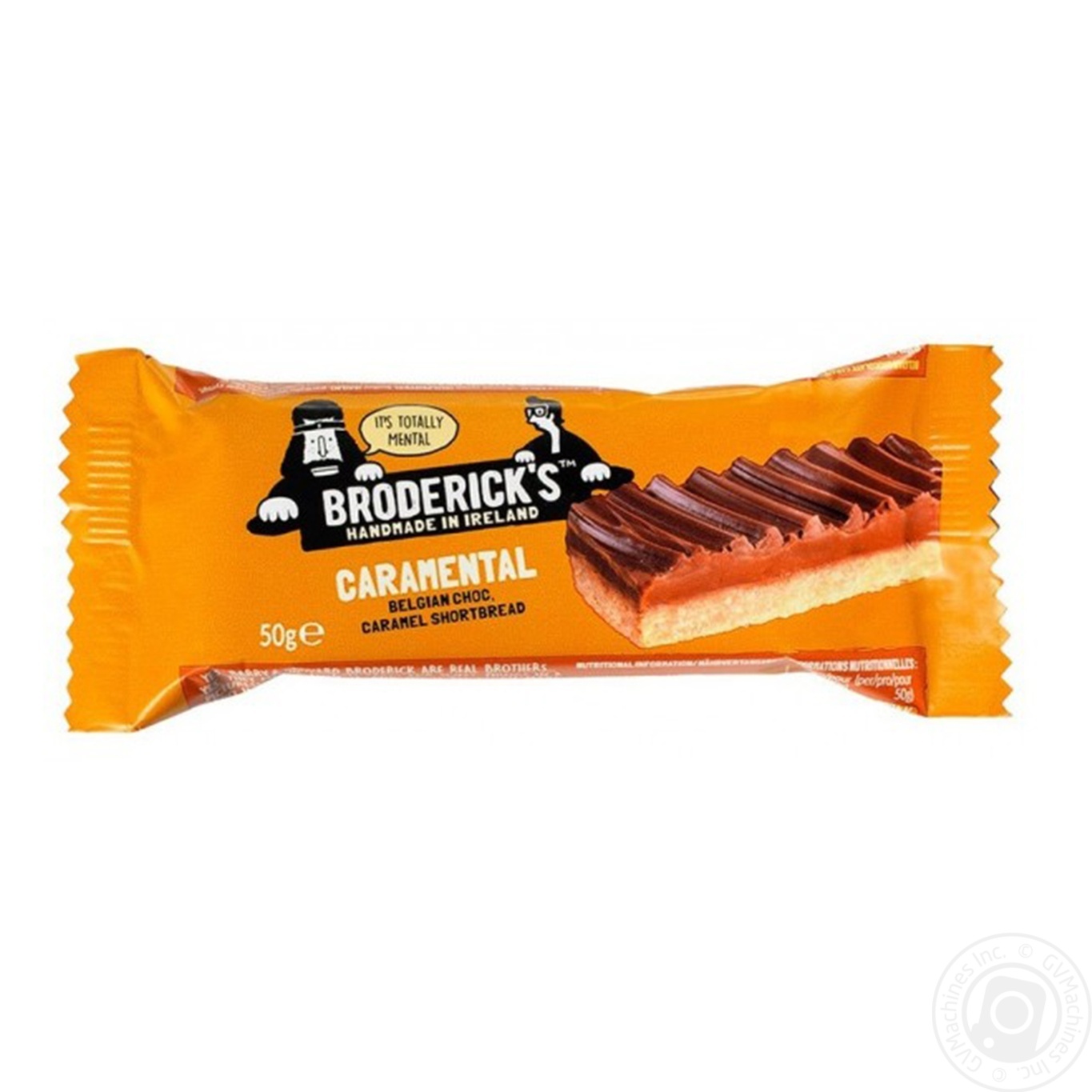 Батончик Broderick's Caramental з бельгійським шоколадом, м'якою карамеллю та пісочним печивом 50г 
Батончик Broderick's Caramental з бельгійським шоколадом, м'якою карамеллю та пісочним печивом 50г