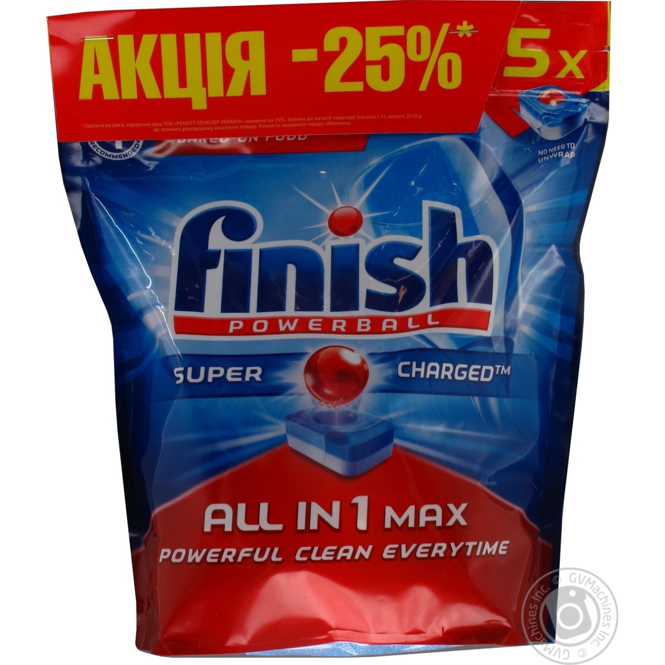Засіб Finish Powerball All in one для миття посуду в посудомийних машинах в таблетках 65шт
Засіб Finish Powerball All in one для миття посуду в посудомийних машинах в таблетках 65шт